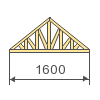 त्रिकोणीय लकड़ी के ट्रस के गणना।